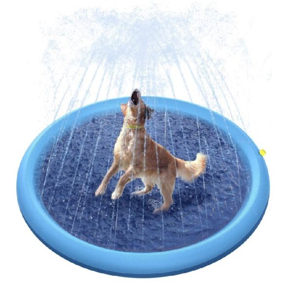 Non-Slip Splash Pad For Kids And Pet Dog Pool Summer Outdoor Water Toys Fun Backyard Fountain Play Mat - Image 3