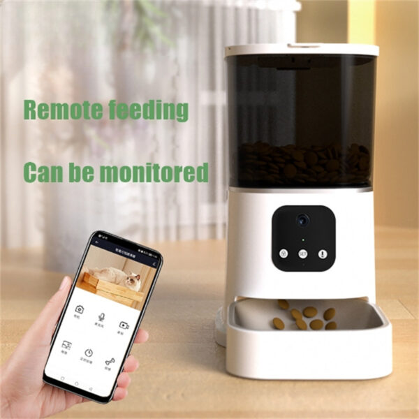 Pet Automatic Feeder Large Capacity Smart Voice Recorder APP Control Timer Feeding Cat Dog Food Dispenser With WiFi Pet Bowl - Image 5