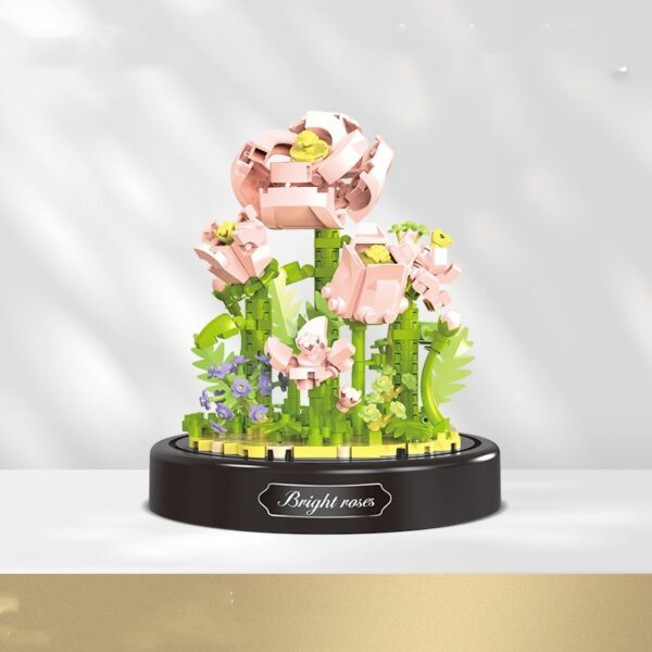 Small Particle Assembly Rose Decoration Toys - Image 7