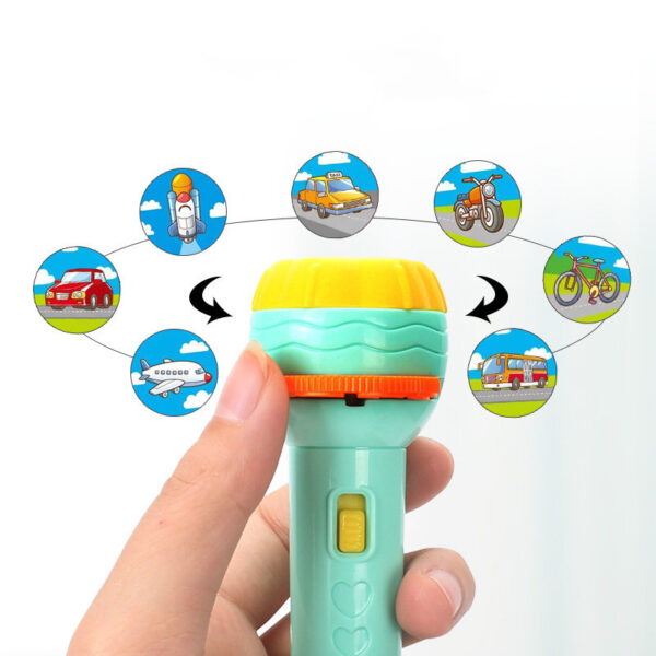 Cartoon Projection Flashlight 80 Patterns Creative Children Flashlight Toy Projector Baby Toys Bedtime Story Book - Image 7