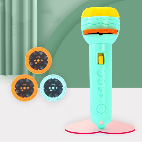 Cartoon Projection Flashlight 80 Patterns Creative Children Flashlight Toy Projector Baby Toys Bedtime Story Book - Image 3