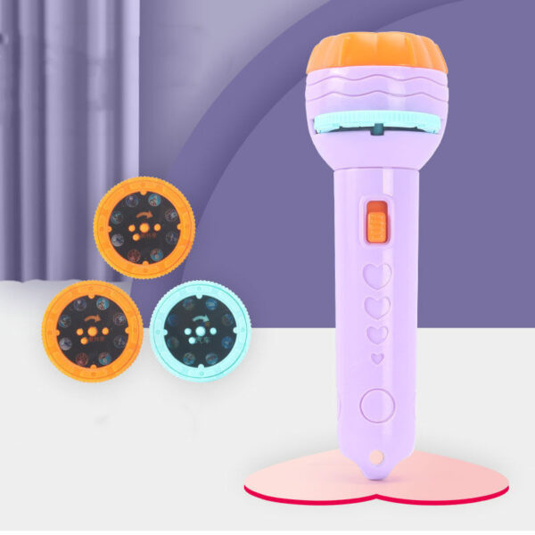 Cartoon Projection Flashlight 80 Patterns Creative Children Flashlight Toy Projector Baby Toys Bedtime Story Book - Image 6