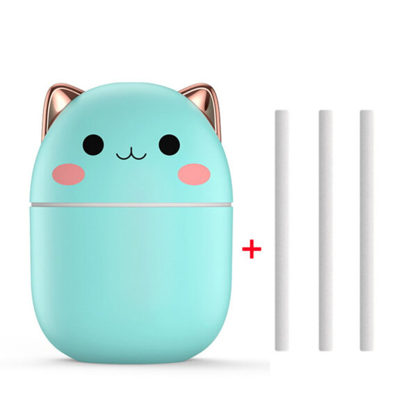Air Humidifier Cute Cat Ultra-Silent USB Office Household Bedroom Car Aromatherapy Air Purifier With Led Cool Mist Spray - Image 3