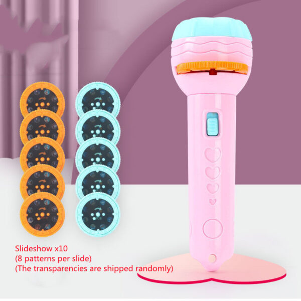 Cartoon Projection Flashlight 80 Patterns Creative Children Flashlight Toy Projector Baby Toys Bedtime Story Book - Image 4
