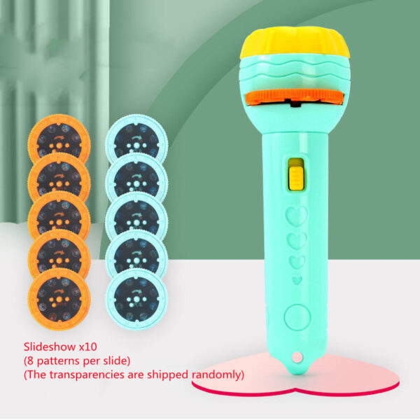 Cartoon Projection Flashlight 80 Patterns Creative Children Flashlight Toy Projector Baby Toys Bedtime Story Book - Image 9