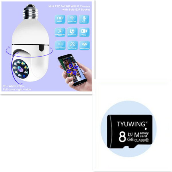 WiFi CAMERA 1080P Bulb 4X Zoom Camera E27 Home 5GWiFi Alarm Monitor - Image 8