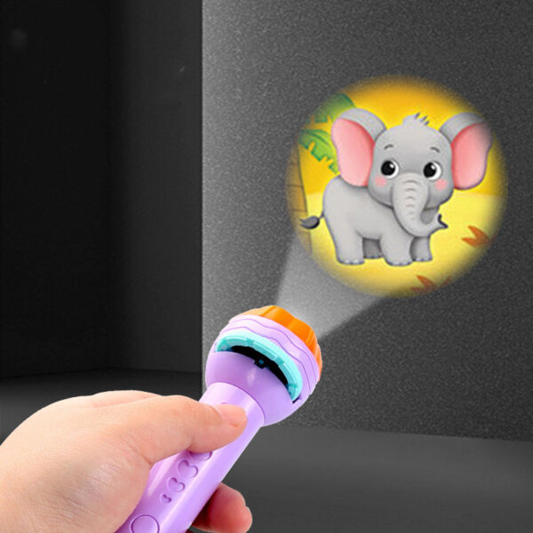 Cartoon Projection Flashlight 80 Patterns Creative Children Flashlight Toy Projector Baby Toys Bedtime Story Book - Image 10