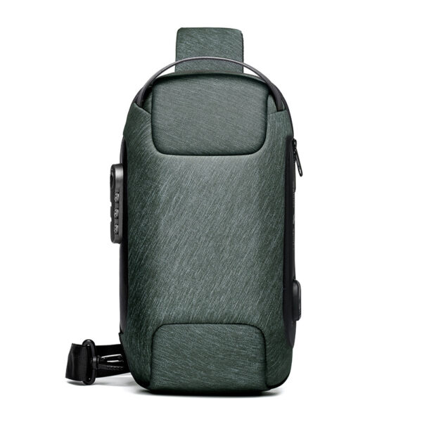 Waterproof USB Anti-theft Bag Men Oxford Crossbody Shoulder Bag Sling Multifunction Short Travel Messenger Chest Pack - Image 5